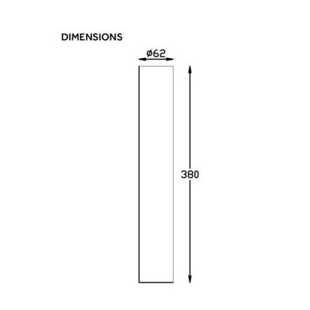 HIGH LIGHT BOLLARD BLACK