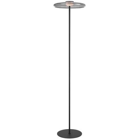 Floor Lamp LED 12W 3000K Dimmable Black Sand Smoke Amity Telbix