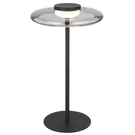 Table Lamp LED 8W 3000K Dimmable Black Sand Smoke Amity Telbix