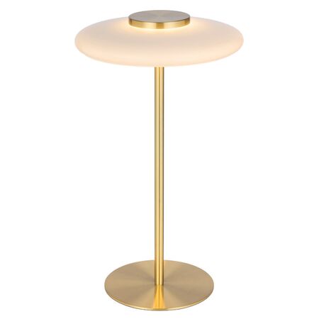 Table Lamp LED 8W 3000K Dimmable Brass Matt Opal Amity Telbix