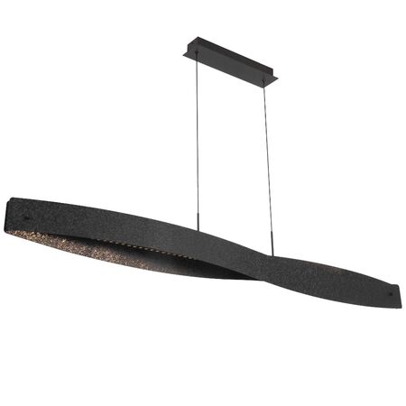Pendant Light LED 48W 3000K 1500mm Cracked Silver Arezzo Telbix