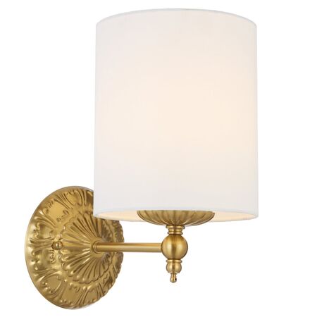 Wall Light E27 Antique Gold Ivory Argos Telbix