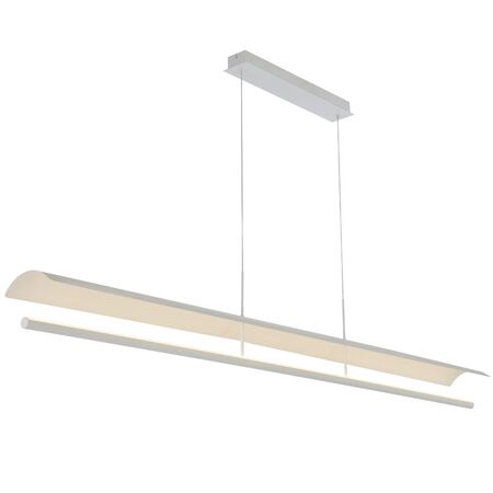 Pendant Light LED 32W Tri-Colour 1800mm White Sand Ariva Telbix