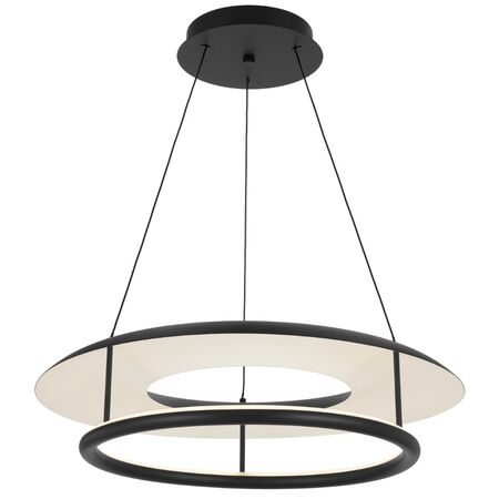 Pendant Light LED 26W Tri-Colour 620mm Black Sand Ariva Telbix