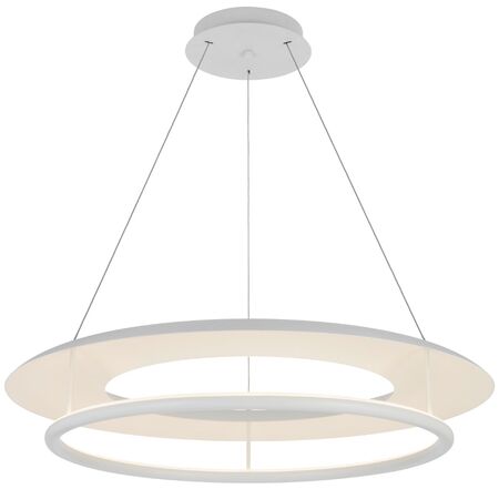 Pendant Light LED 34W Tri-Colour 800mm White Sand Ariva Telbix