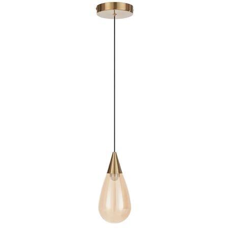 Pendant Light LED 4W 3000K 100mm Antique Gold Smoke Atico Telbix