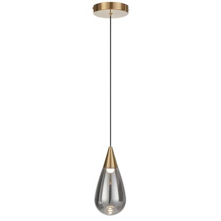 Pendant Light LED 4W 3000K 100mm Antique Gold Smoke Atico Telbix