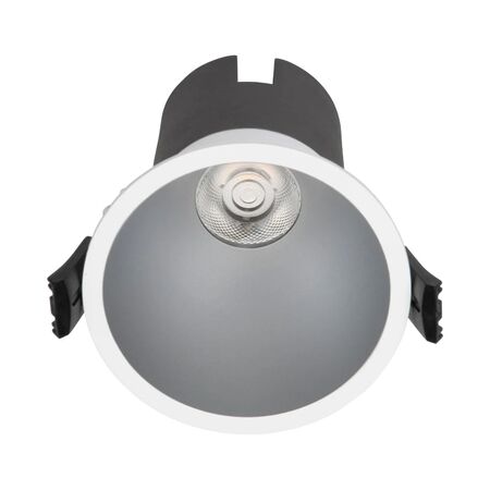 LED Downlight 6-10W 3000K 85mm Cut-Out White Silver Brex Telbix