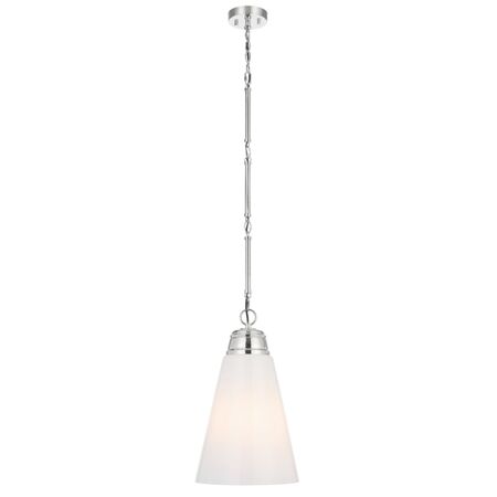 Pendant Light E27 288mm Black Matt Opal Brine Telbix