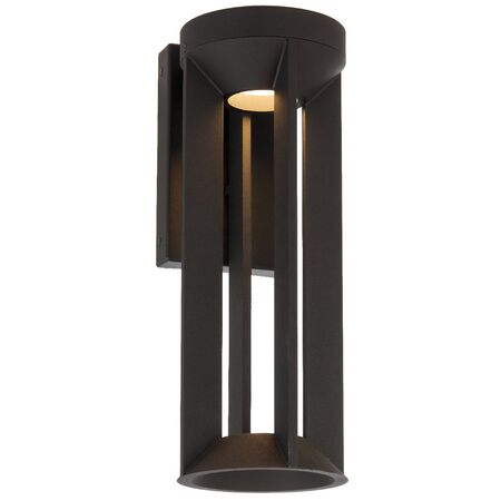 Outdoor Wall Light LED 18W 3000K IP44 Black Sand Brixon Telbix