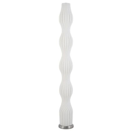 Floor Lamp LED 24W 4000K Foot Switch Nickel White Cholla Telbix