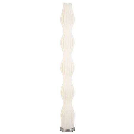 Floor Lamp LED 24W 4000K Foot Switch Nickel White Cholla Telbix