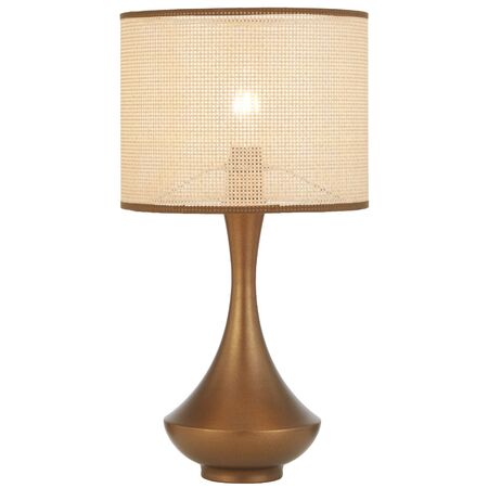 Table Lamp E27 Inline Switch White Natural Claris Telbix