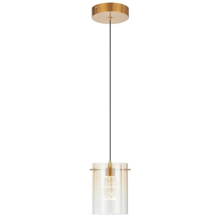 Pendant Light LED 4W 4000K 110mm Black Smoke Crevil Telbix