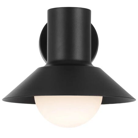 Outdoor Wall Light E14 IP44 Vintage Brass Opal Delore Telbix