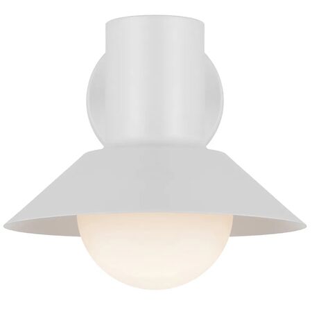 Outdoor Wall Light E14 IP44 White Sand Opal Delore Telbix