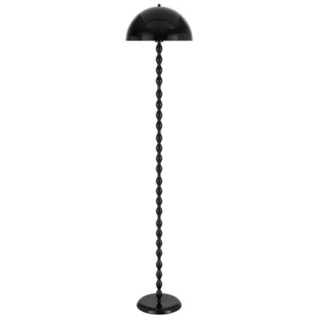 Floor Lamp E27 Foot Switch 1580mm Glossy Red Estiq Telbix