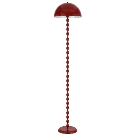 Floor Lamp E27 Foot Switch 1580mm Glossy Black Estiq Telbix