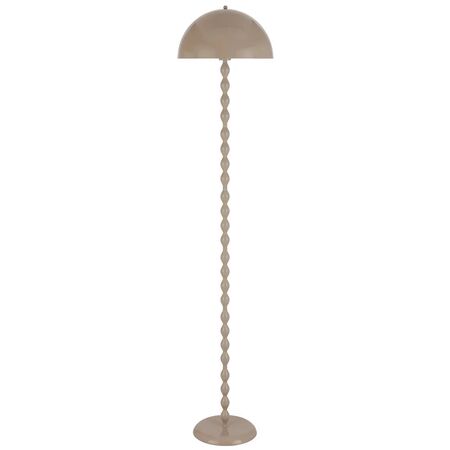 Floor Lamp E27 Foot Switch 1580mm Glossy Black Estiq Telbix