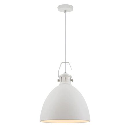 Pendant Light E27 400mm White Fabrica Telbix