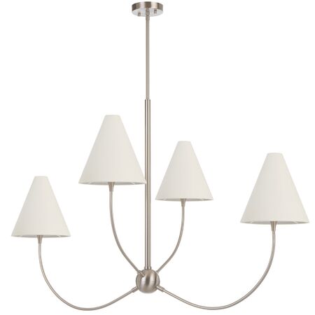 Pendant Light 4 Light E14 1220mm Antique Gold Ivory Farnix Telbix