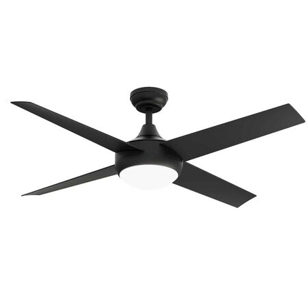 DC 4 BLADES 52" INCH WH CEILING FAN WITH LED LIGHT
