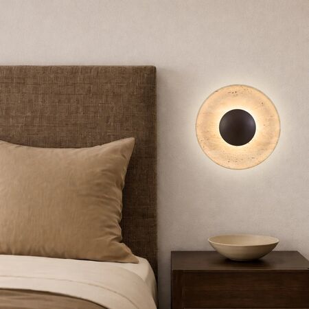 Wall Light LED 5W 3000K 250mm Beige Travertine Firan Telbix