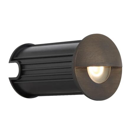 Step Light LED 1W 24V 3000K IP67 Antique Brass Halon Telbix