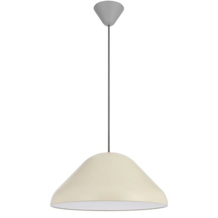 Pendant Light E27 440mm Beige Satin Hanami Telbix