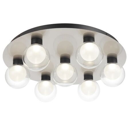 Ceiling Light LED 40W 4000K Dimmable 650mm Nickel Clear Invar Telbix