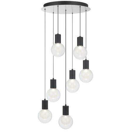 Pendant Light LED 40W 4000K Dimmable 500mm Nickel Clear Invar Telbix