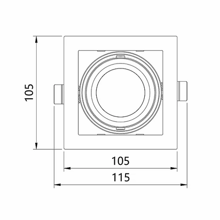 LED GRILLE LIGHT 1 HEAD 1X10W TC
