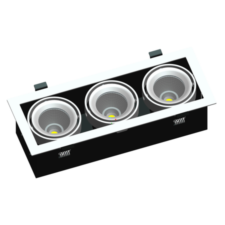 LED GRILLE LIGHT 3 HEADS 3X10W TC