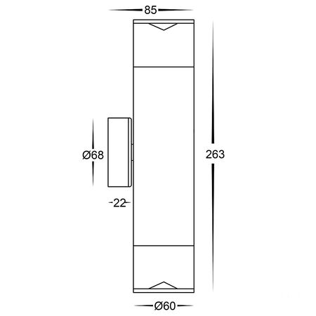 UP DOWN ALUMINIUM MATT BK