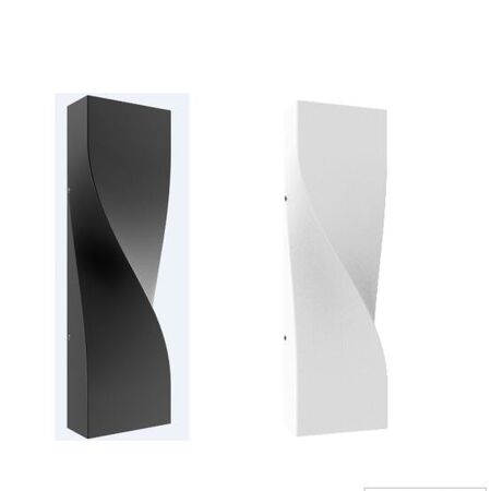 2X3W UP DOWN WALL LIGHT BK TC