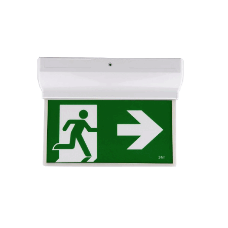 SLIM SURFACE MOUNT EXIT SIGN BK