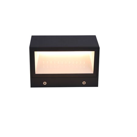 WALL LIGHT 15W/TC RECTANGULAR BK
