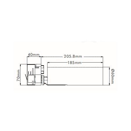 20W TRACK HEAD BK 4000K