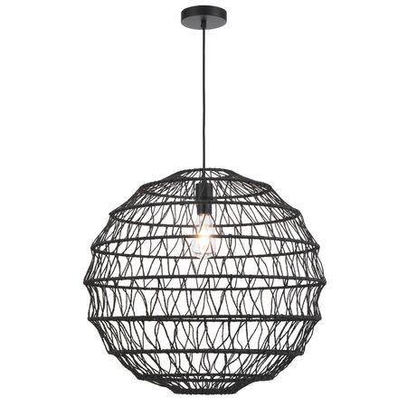Pendant Light E27 600mm Natural Ivalo Telbix