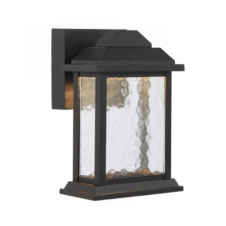 Outdoor Wall Light LED 12W 3000K 240mm Black Sand Jovaro Telbix