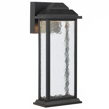 Outdoor Wall Light LED 12W 3000K 380mm Black Sand Jovaro Telbix