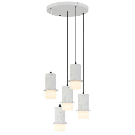 Pendant Light LED 30W 2700K 4000K 410mm Bianco White Kolisa Telbix
