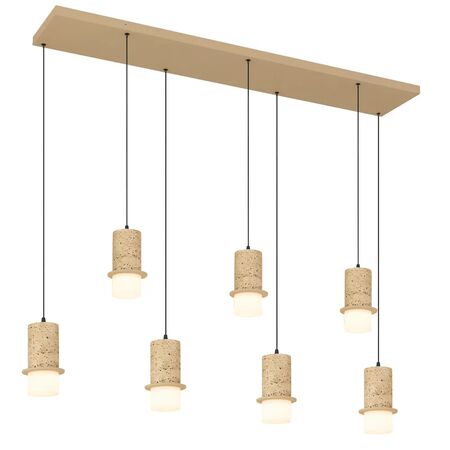 Pendant Light LED 42W 2700K 4000K 1340mm Travertino Kolisa Telbix