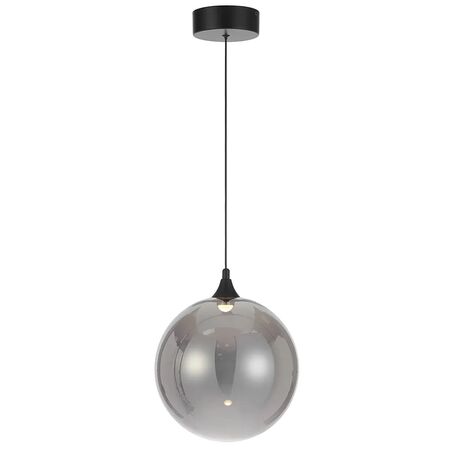 Pendant Light LED 4W 3000K 250mm Black Clear Kupla Telbix