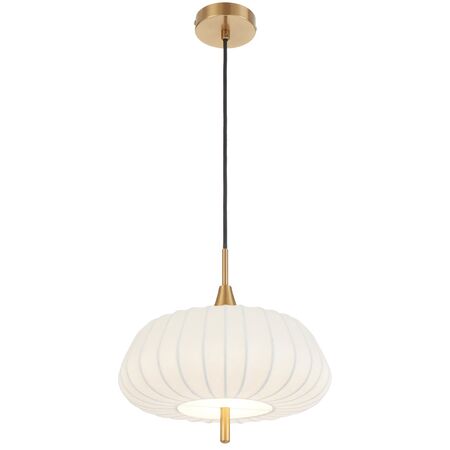 Pendant Light E27 300mm Antique Gold White Lasian Telbix