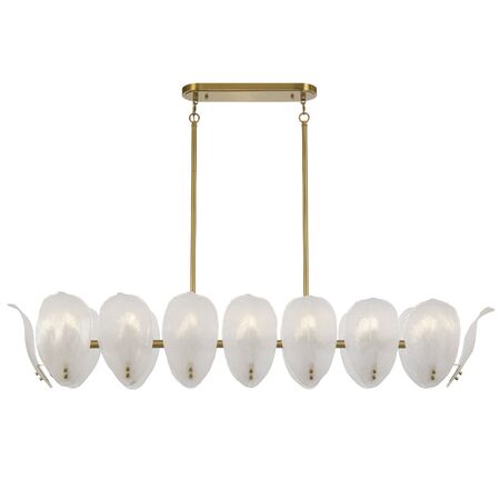Pendant Light E27 160mm Matt Brass Clear Rotif Telbix