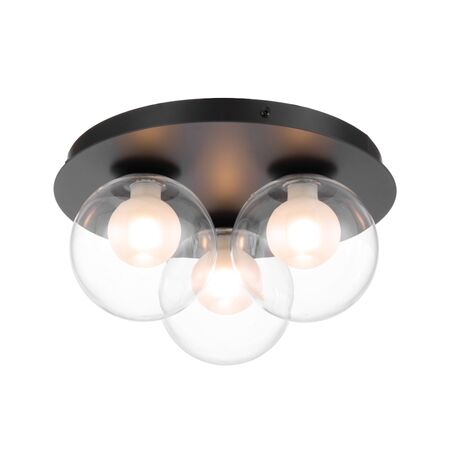 Ceiling Light 3 Light G9 290mm Matt Gold Opal Glass Mosari Telbix