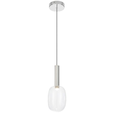 Pendant Light LED 3W 3000K 130mm Chrome Clear Obris Telbix