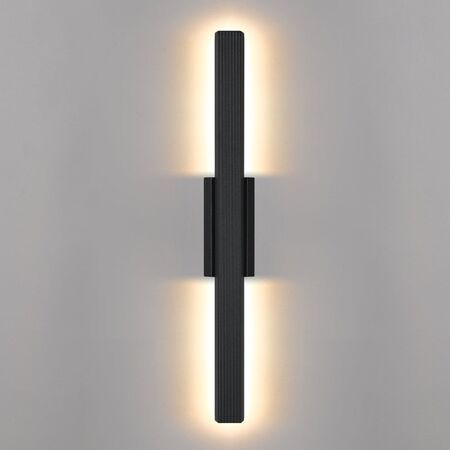Outdoor Wall Light LED 14W Tri-Colour Matt White Ostel Telbix