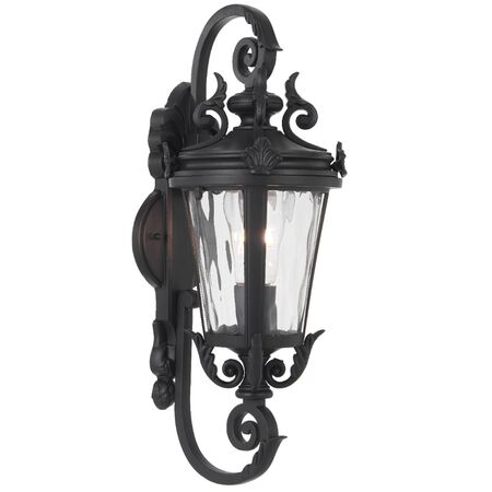 Outdoor Wall Light E27 IP44 490mm Black Clear Pedral Telbix